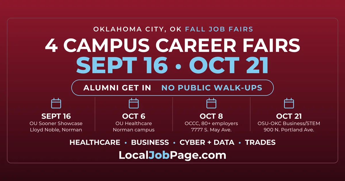 Fall 2026 Oklahoma City Job Fairs & Hiring Events: Your Complete Guide
