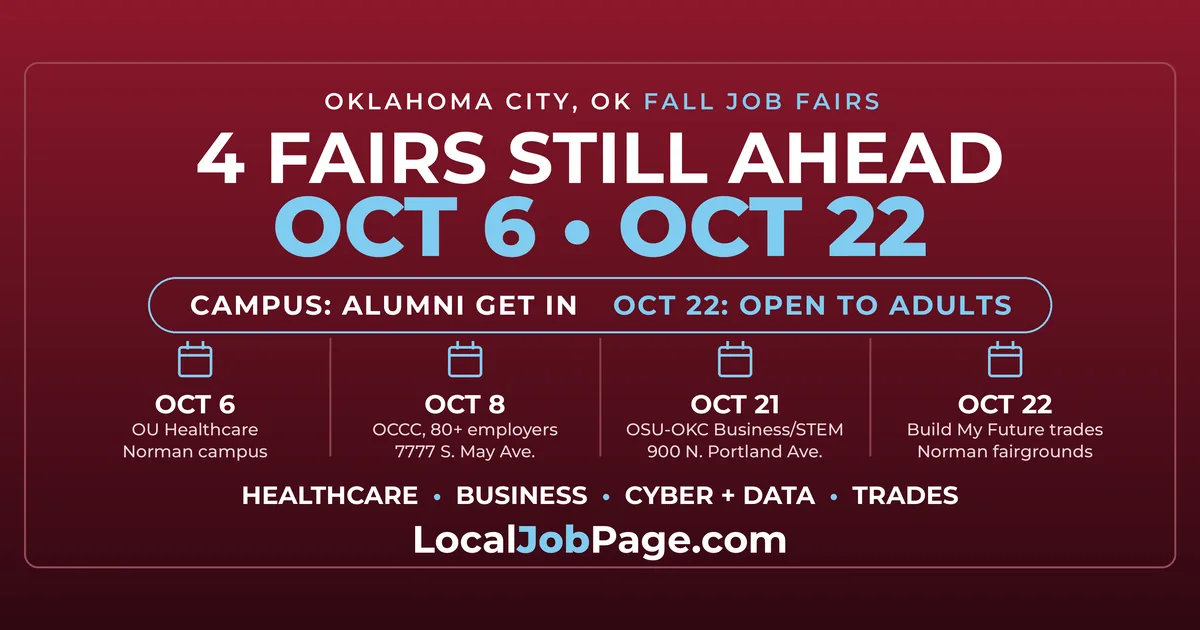 Fall 2026 Oklahoma City Job Fairs & Hiring Events: Your Complete Guide